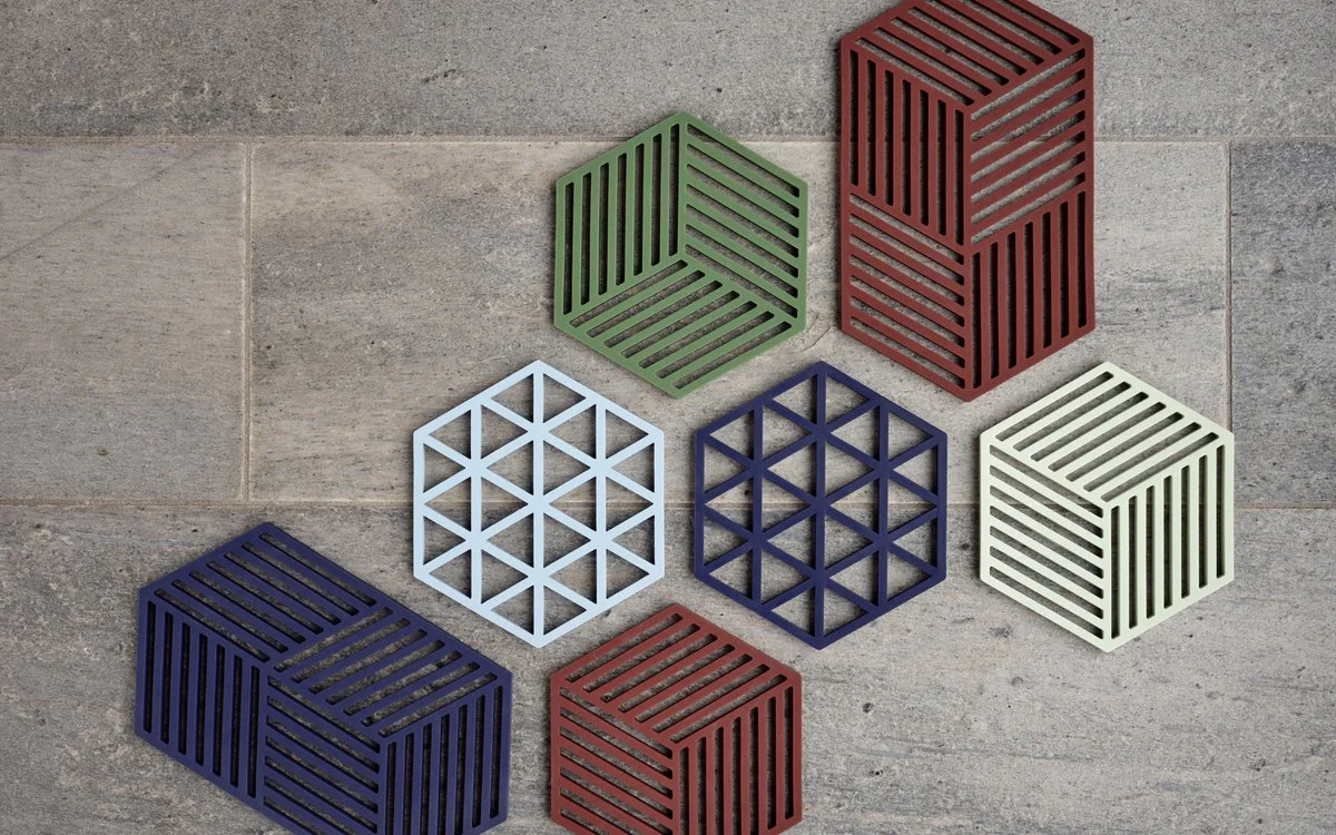 Zone Trivet Hexagon Burgundy - Afbeelding 4