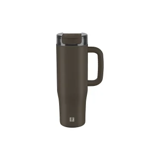 Zwilling Thermo+ Drinkbeker met rietje 900 ml - chocolate grey